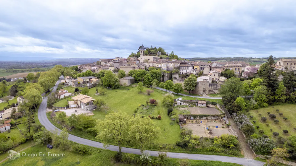 Panoramic view of Lautrec, a perfect rural getaway from Toulouse for a different day. Photo by diegoenfrance.com