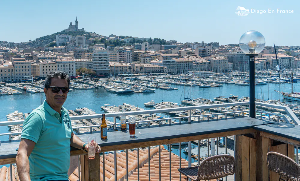 What to do in Marseille: have a drink on a terrace with the best views of the city