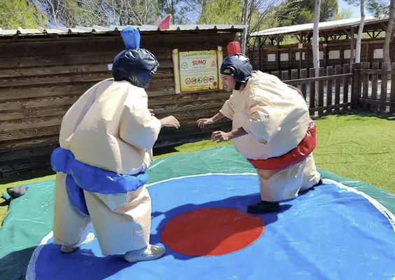 Jeux gonflables et activités de plein air à Teraventure, parc d'attractions pour tous les âges